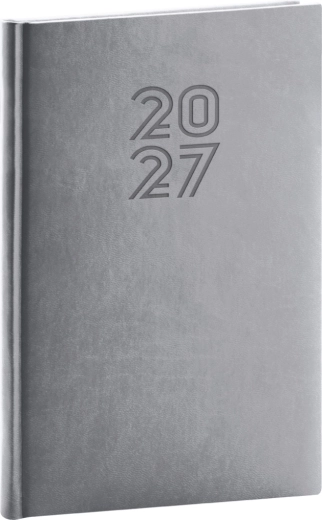 Agenda settimanale Notique Aprint 2027 grigia 15 × 21 cm