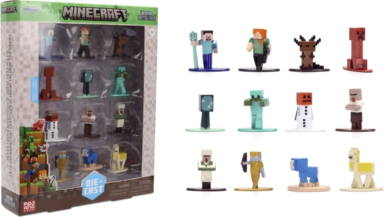 Jada Minecraft figure in metallo serie 17 - 12 pezzi
