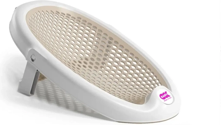 OK Baby sdraietta pieghevole per vasca Jelly beige 0–8 mesi
