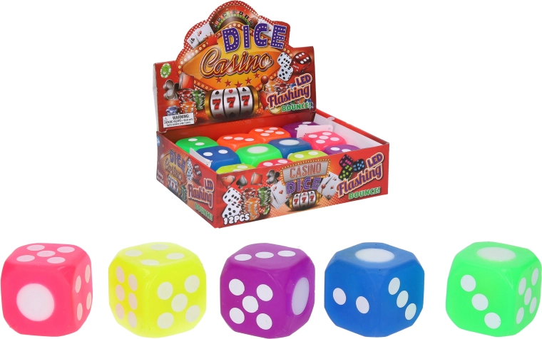 Dado luminoso da gioco 4 cm