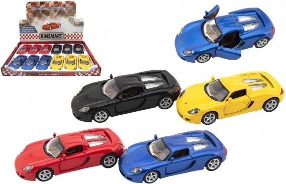 Modello d'auto in metallo Porsche Carrera GT 1:36 a retrocarica