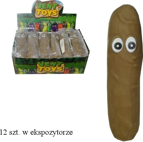 Slime antistress da schiacciare a forma di cacca con occhi