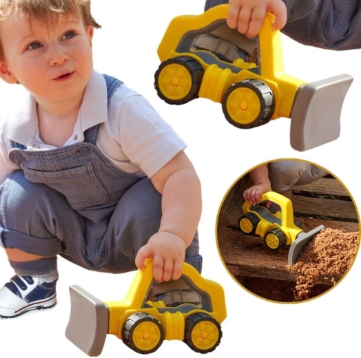 Bulldozer BIG Power Worker con pneumatici morbidi per bambini dai 2 anni