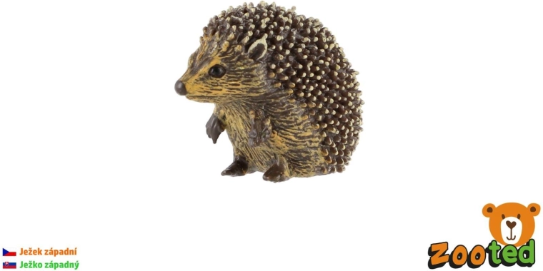 Figurina di riccio occidentale Zooted 4 cm