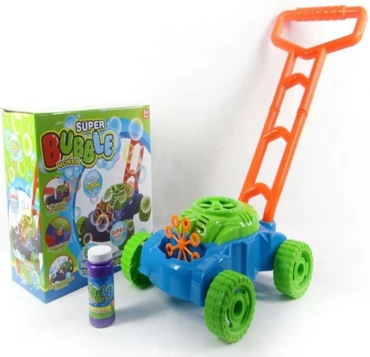 Tosaerba per bambini con macchina per bolle