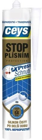 Silicone antimuffa per bagno e cucina 280 ml trasparente CEYS