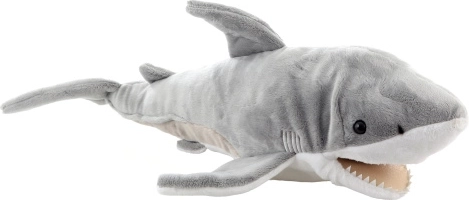 Marionetta squalo di peluche 46 cm