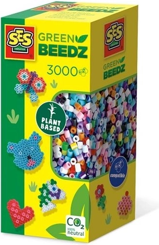 SES Creative perline da stirare Green Beedz 3000 pz – colori chiari