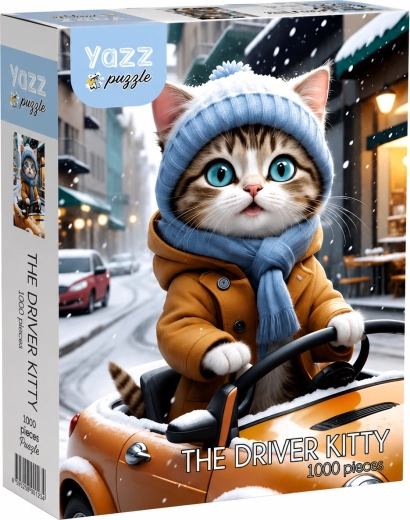 Puzzle YAZZ Gatto al volante 1000 pezzi