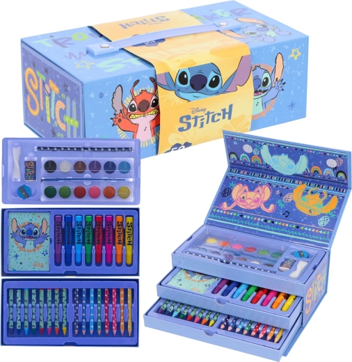 Valigetta da disegno con set creativo Lilo e Stitch