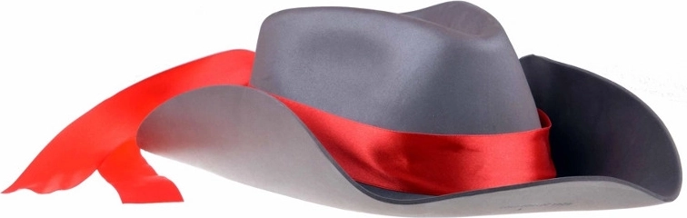 Cappello da cowboy in schiuma marrone - 1 pezzo