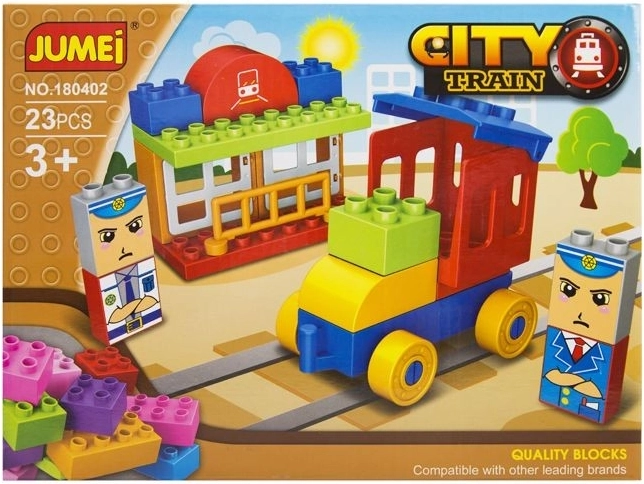 Costruzioni Jumei city trenino 23 pezzi 26 × 19 cm - 1 pezzo