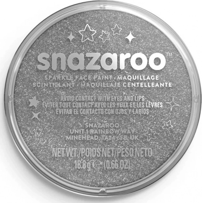 Snazaroo vernice glitter per viso grigia 18 ml