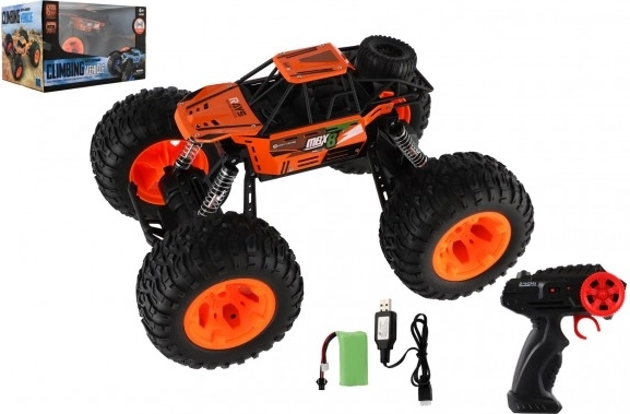 Auto RC off-road 2,4 GHz plastica 32 cm con batteria ricaricabile – Arancione