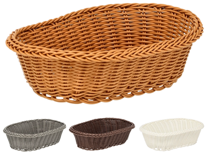 Cestino ovale in plastica 27 × 20 × 8 cm