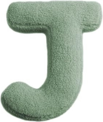 Mealini lettera di peluche j verde - 1 pezzo