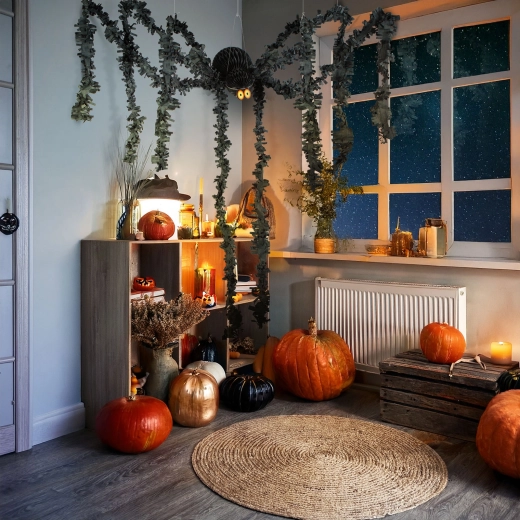 Decorazione di Halloween: ragno di carta nero