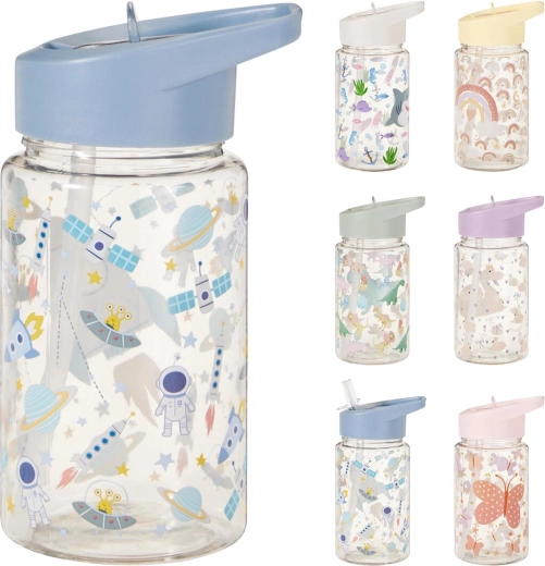 Borraccia per bambini con cannuccia 400/450 ml - 1 pezzo