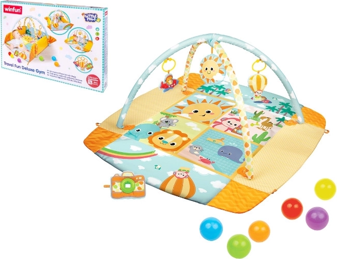 Tappetino da gioco da viaggio con archi e palline
