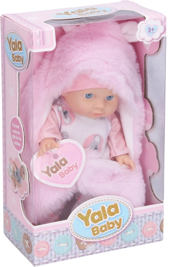 Bambolina avvolta in una coperta soffice 20 cm
