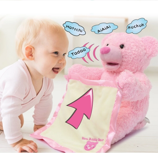 Orsetta di peluche interattiva Mrs. Babble Bear rosa