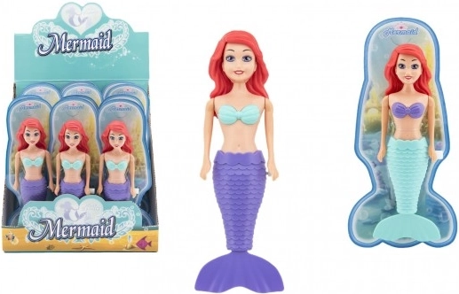 Sirena a carica per l’acqua, giocattolo da bagno in plastica 18 cm