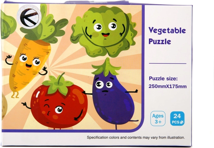 Puzzle per bambini verdure 24 pezzi - 1 pezzo