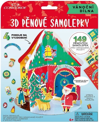 Adesivi in schiuma 3D laboratorio di Natale CONCORDE
