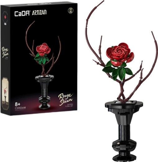 Set di costruzioni CaDA fiori Rouge Dawn 43 cm - 1 pezzo