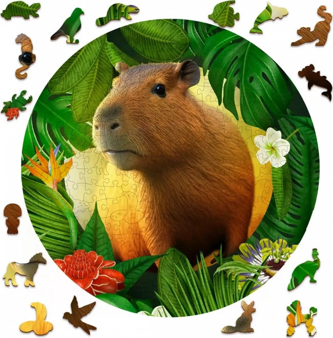 Puzzle in legno capibara 250 pezzi WOODEN CITY