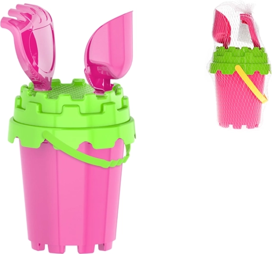 Set da sabbia rosa per bambini