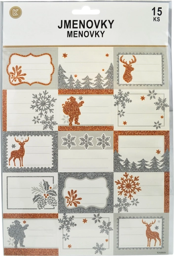 Etichette adesive natalizie per regali SPARKYS