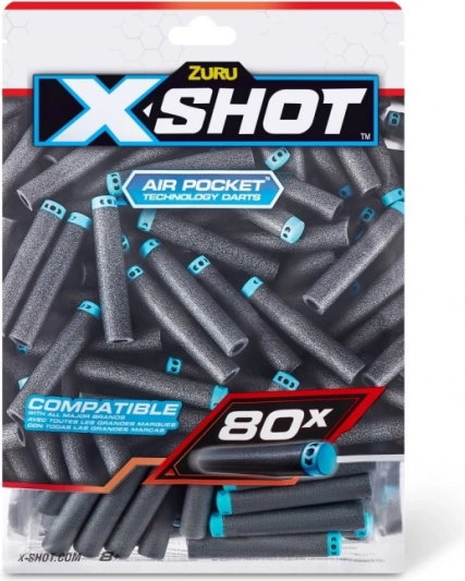 X-Shot Excel dardi in schiuma di ricambio 80 pz