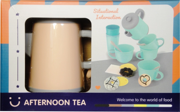 Set da tè per bambini – set da cucina in plastica per il gioco della casa