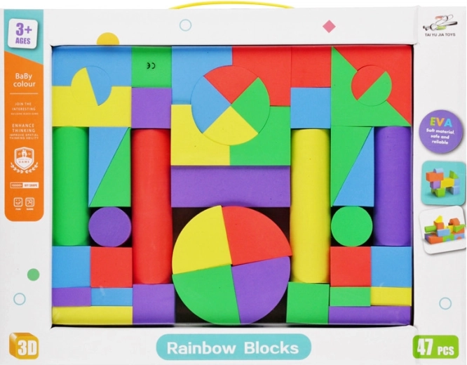 Mattoncini da costruzione in schiuma per bambini 47 pz