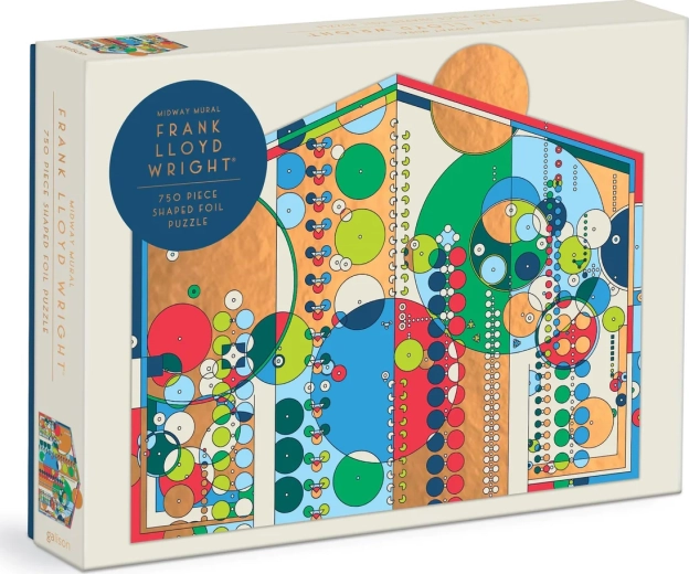 Puzzle sagomato in lamina Frank Lloyd Wright – Midway Mural, 750 pezzi