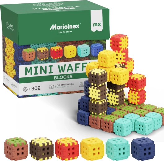 Costruzioni Mini Waffle Blocks 302 pezzi MARIOINEX