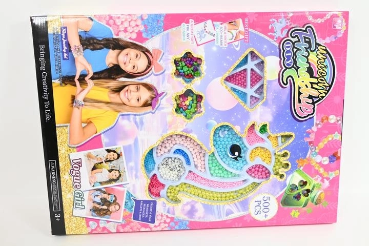 Set creativo di perline unicorno 500 pz