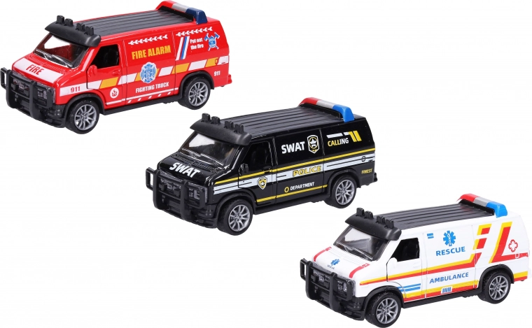 Auto metallico con meccanismo a retrocarica 11 cm