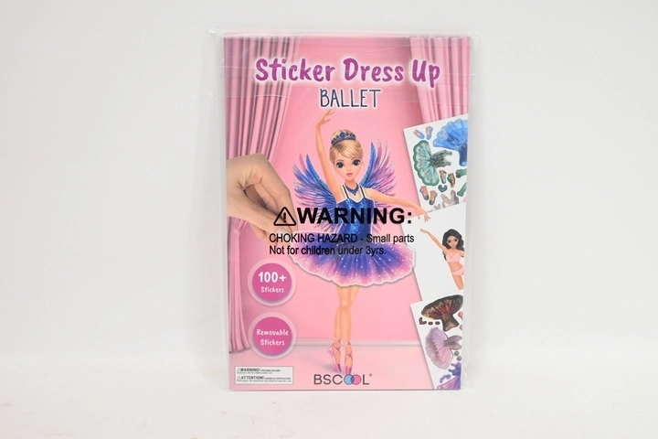 Libro di adesivi STNUX Dress Up Ballet