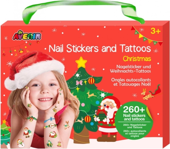 Adesivi per unghie e tatuaggi temporanei – Natale