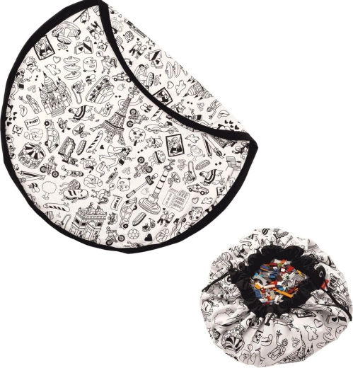 Play&Go tappeto gioco e sacco portagiochi Omy Paris Color My Bag