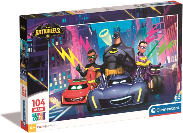 Puzzle 104 pezzi Maxi Batwheels