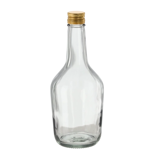 Bottiglia in vetro per cognac 500 ml con tappo a vite, 8 pz