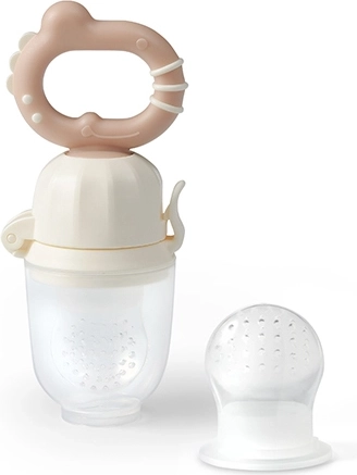 Massaggiagengive per l’alimentazione BABYONO Dino, beige, da 6 mesi