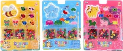 Perline di legno per bambini con animaletti e mezzi di trasporto