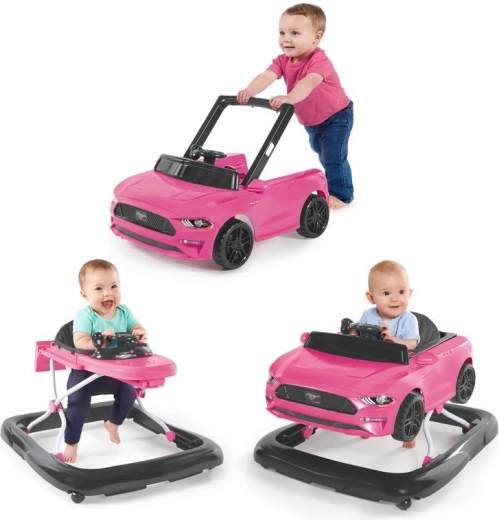 Girello 3 in 1 BRIGHT STARTS Ford Mustang, rosa