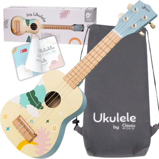 ukulele in legno per bambini blu Classic World