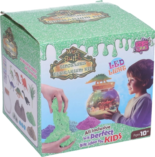 Kit creativo per realizzare una sfera decorativa con dinosauro da 13 cm
