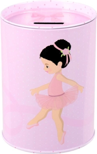 Salvadanaio in metallo ballerina